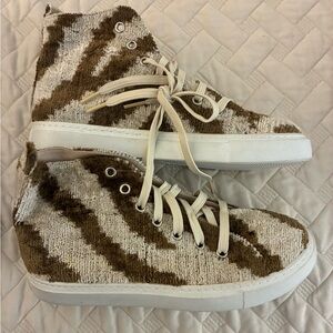 NEW! Anthropologie  Wolf & Willa High-Top Women's Sneakers
